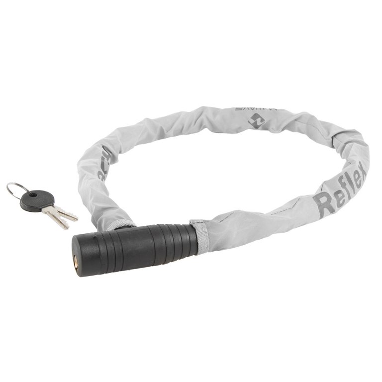 zámek  M-Wave 15x800mm pletený černý s reflexním potahem