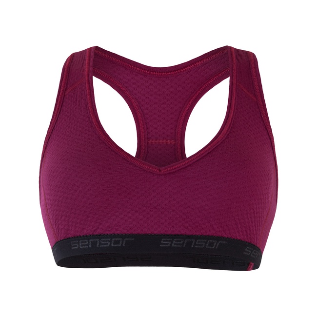 podprsenka SENSOR MERINO DOUBLE FACE lilla