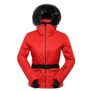 bunda dámská ALPINE PRO OLADA s membránou PTX červená