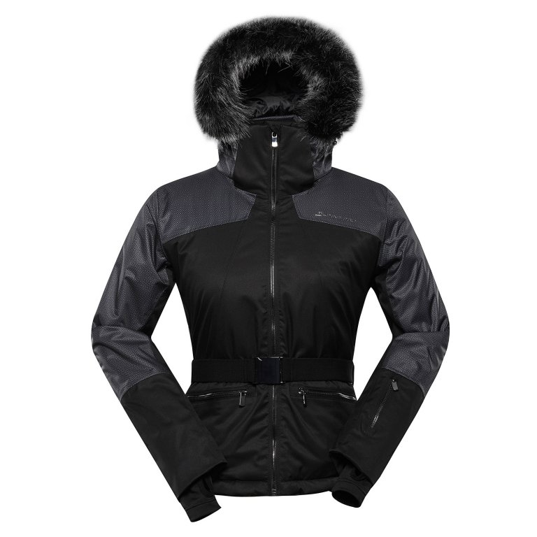 bunda dámská ALPINE PRO OLADA s membránou PTX černá
