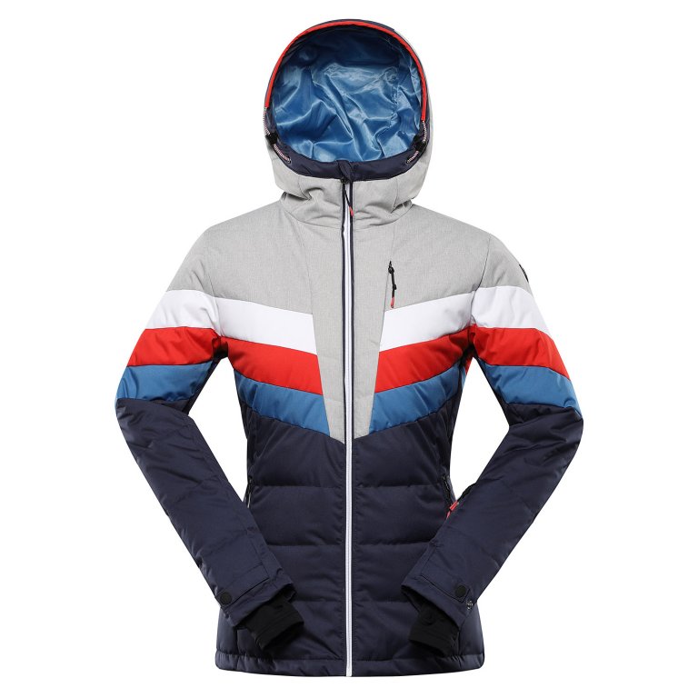 bunda dámská ALPINE PRO FEEDRA s membránou PTX modrá