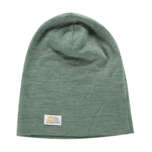 čepice ALPINE PRO BEDADE merino zelená