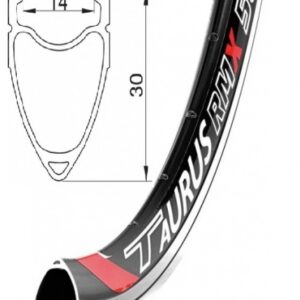 ráfek REMERX TAURUS 622x14 36děr černý