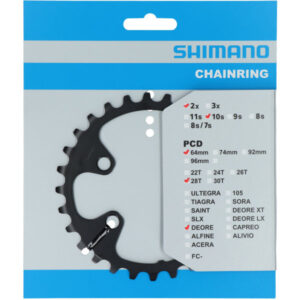 převodník 28z Shimano Deore FC-M6000 2x10 4 díry