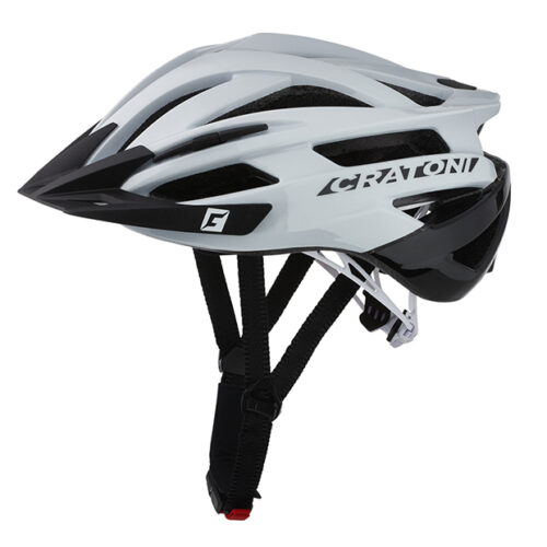 Prilba CRATONI Agravic White/Black Glossy - L/XL (58-62cm)