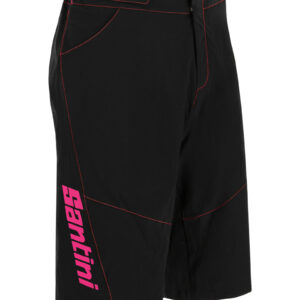 Voľné šortky SANTINI Selva Black/Fucsia - XXL