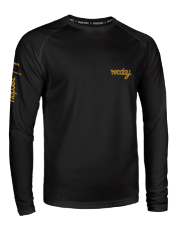 Dres s dlhým rukávom  ROCDAY Podium Black - XL