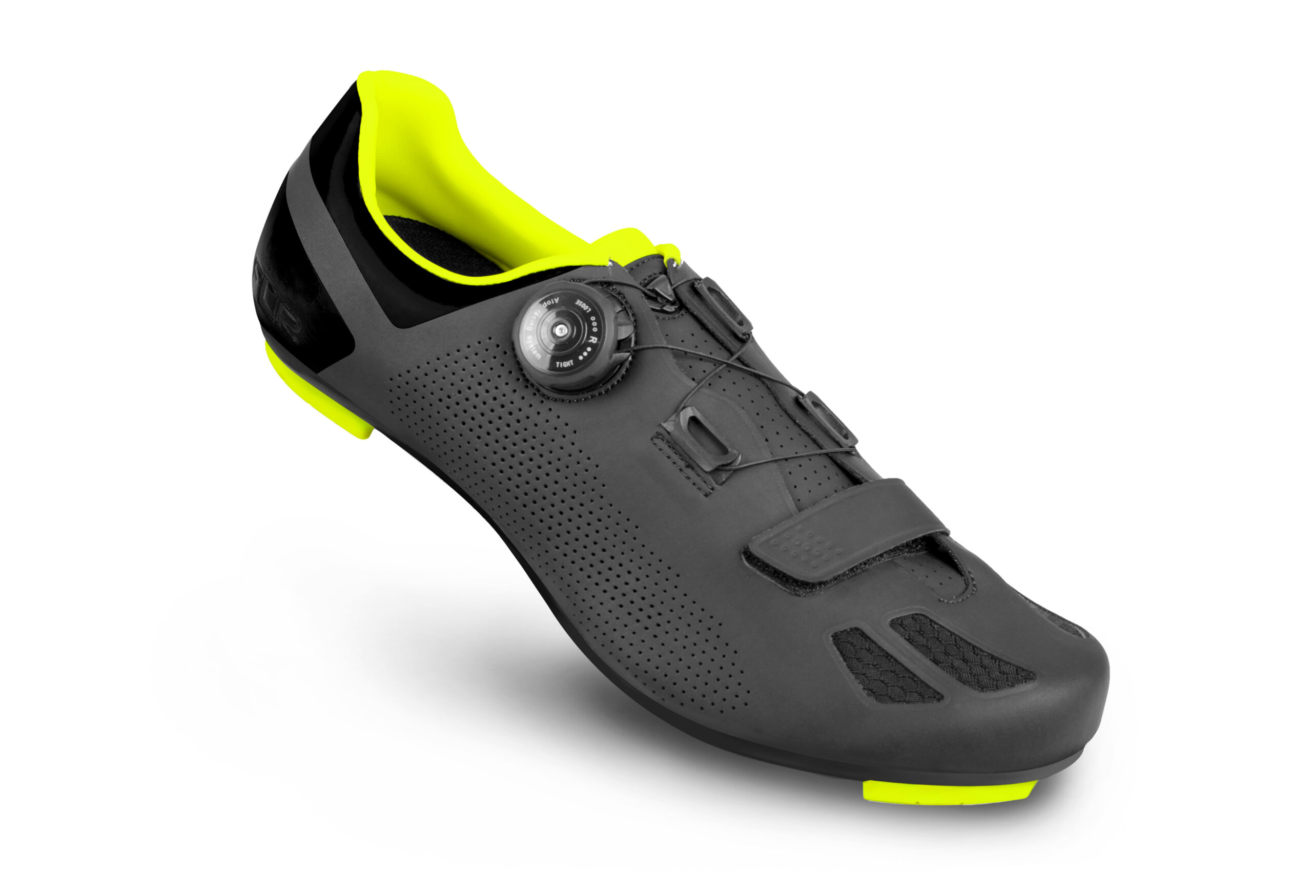 Cestné tretry FLR F11 Black/Neon Yellow  - 47