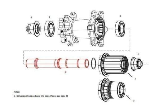 11.1918.053.001 - ZIPP AXLE REAR ZIPP 177D DB AXLE ONLY Množ. Uni