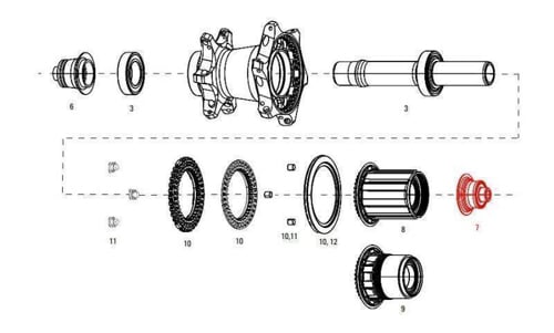 11.2018.033.003 - ZIPP END CAP DS REAR COGNITION NSW QR XD/CAMP Množ. Uni