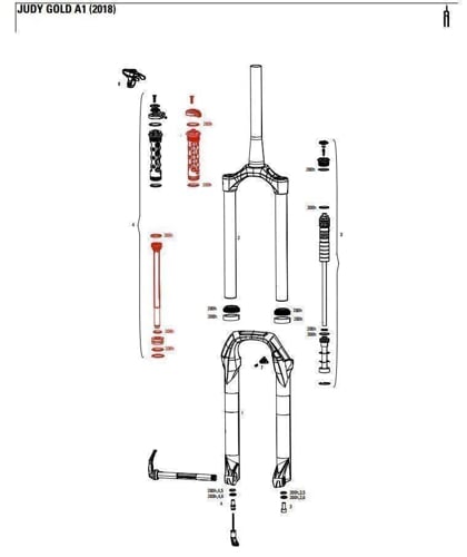 11.4018.009.094 - ROCKSHOX DMPRINT RT JUDYG RL 120 CRN A1 Množ. Uni