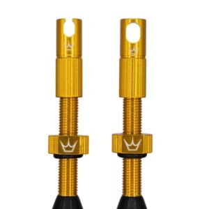 PEATY'S X CHRIS KING (MK2) GOLD BEZDUŠOVÉ VENTILKY - 42MM (PTV2-42-GLD-12) Množ. Uni