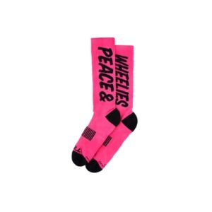 TLD PONOŽKY PERFORMANCE PEACE & WHEELIES FUSCIA (85372500) L/XL